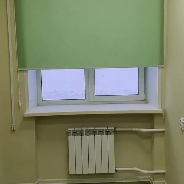 Рулонные шторы, 4-ая городская клиническая больница Иваново, отделение онкологии фото работ 000209