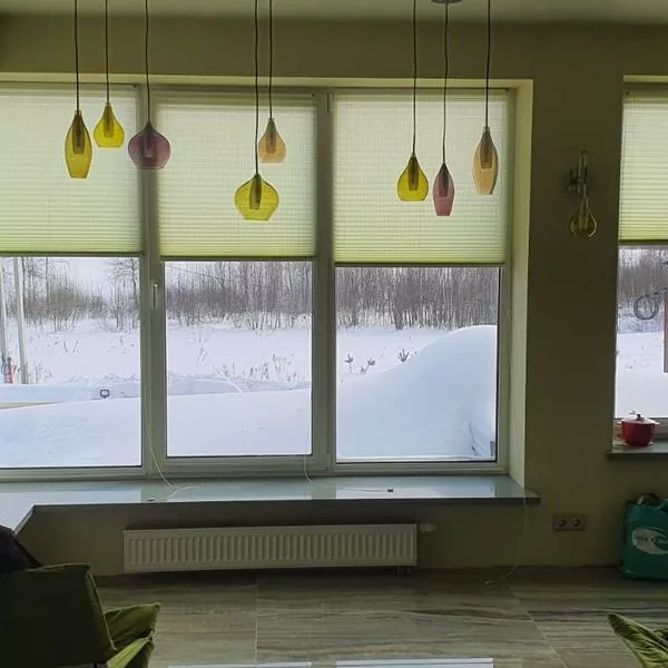 Жалюзи-шторы Плиссе Ивановская область, коттедж у Волдайского озера, фото работ 000011