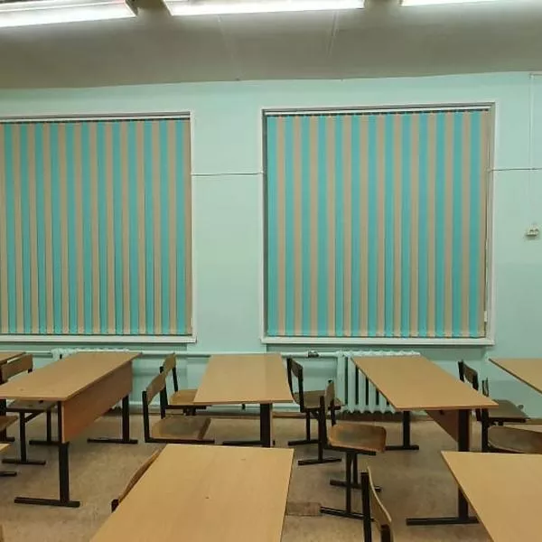 Жалюзи вертикальные г. Кохма, школа № 2, фото работ 000518