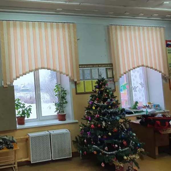 Жалюзи вертикальные, Чернореченская средняя школа, фото работ 000700